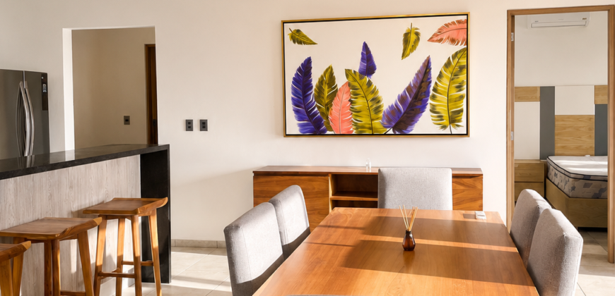 Departamento 604 en venta en Artika, Cancún, tres recámaras
