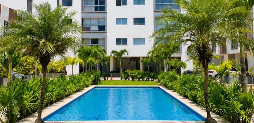 Departamento 604 en venta en Artika, Cancún, tres recámaras