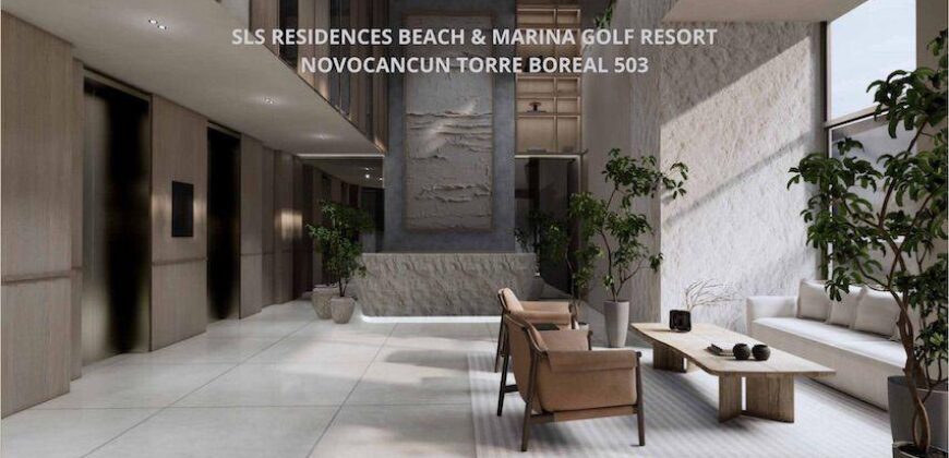 Residencia frente al mar en venta en SLS Puerto Cancún