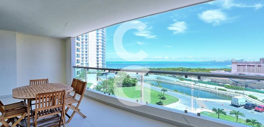 Departamento de tres recámaras en Novo Puerto Cancún, Torre Boreal