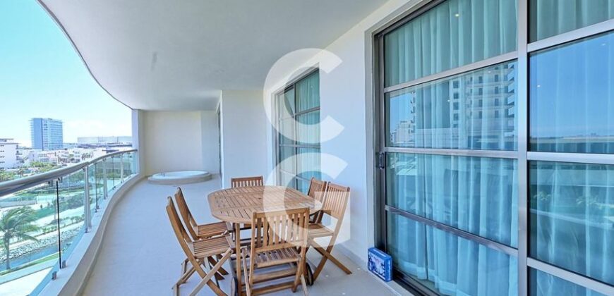 Departamento de tres recámaras en Novo Puerto Cancún, Torre Boreal