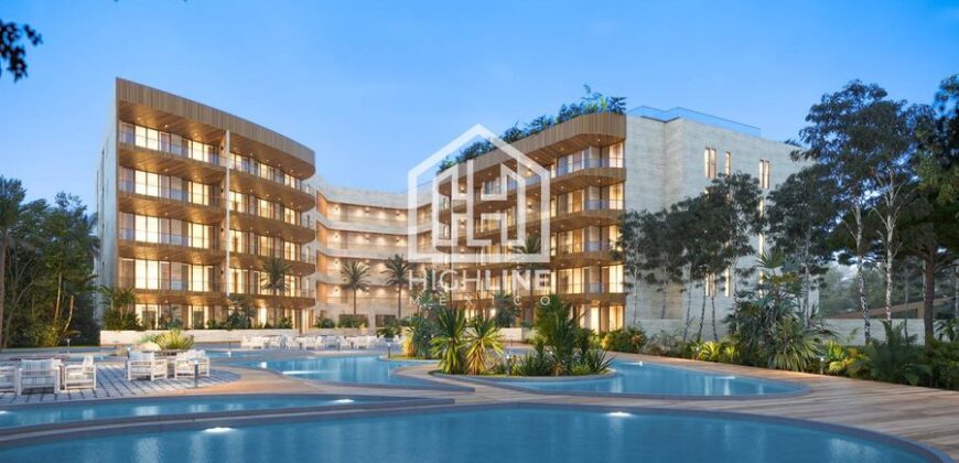 Departamento de dos recámaras en preventa en Puerto Cancún